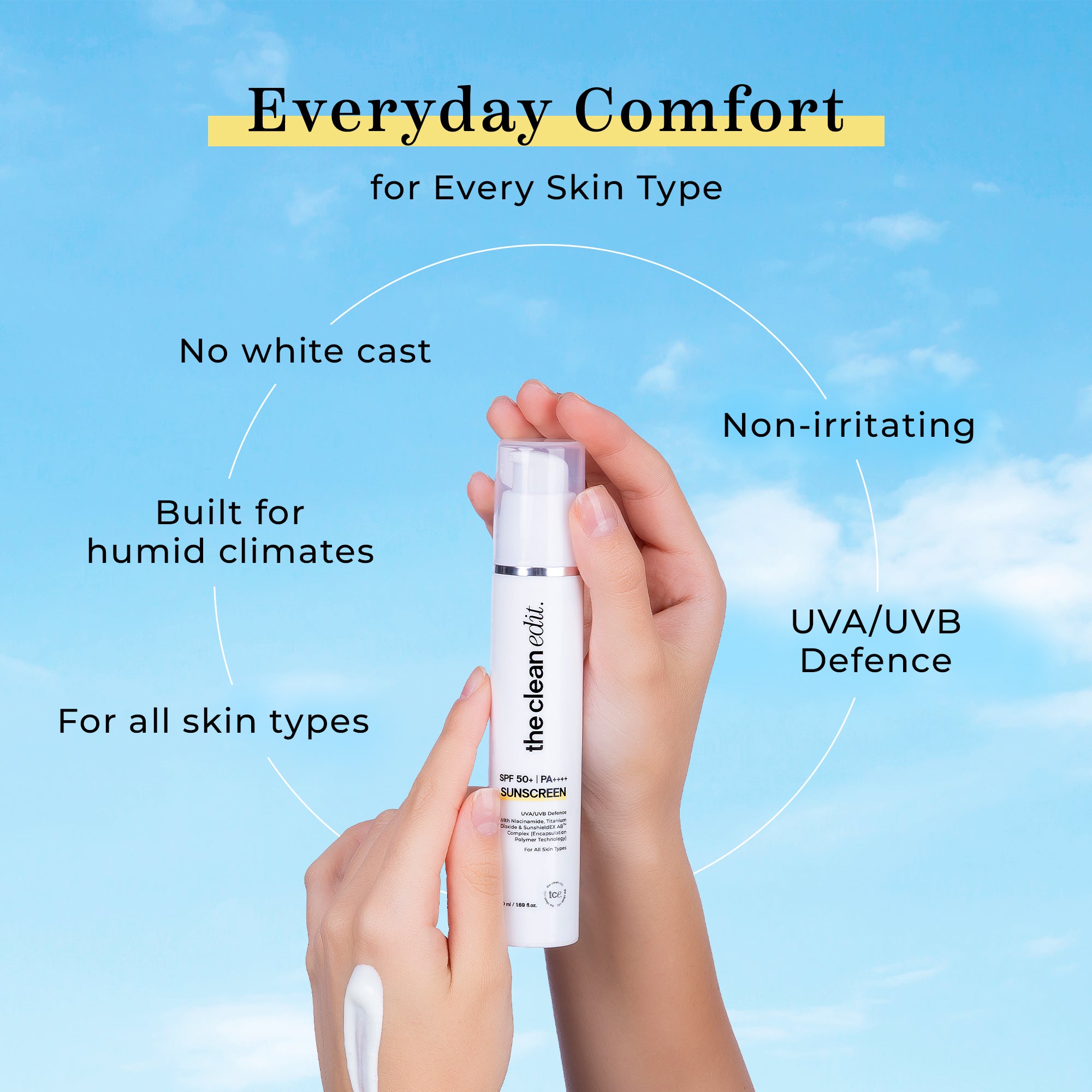 Sunscreen SPF 50+ and PA++++