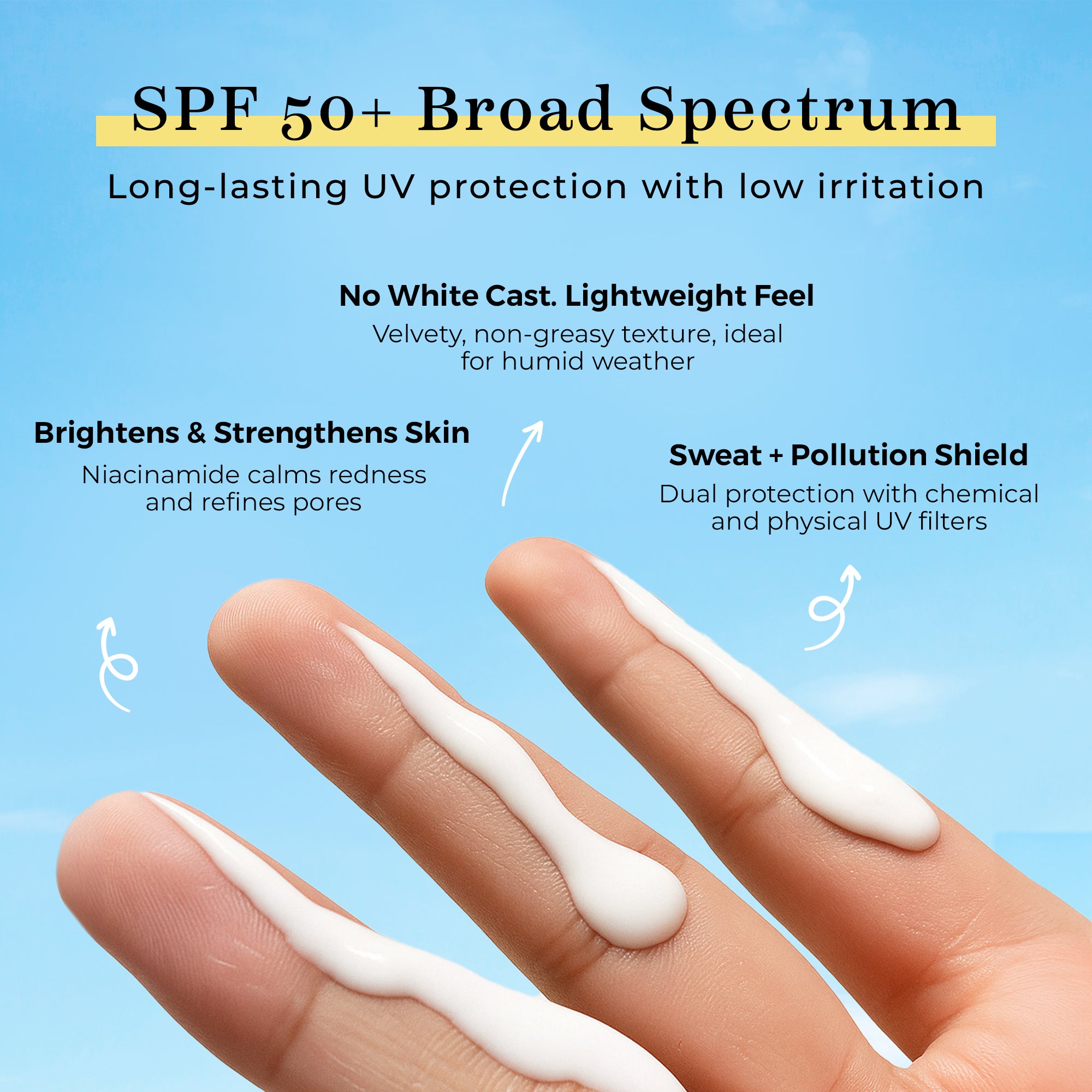 Sunscreen SPF 50+ and PA++++