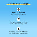 Sunscreen SPF 50+ and PA++++